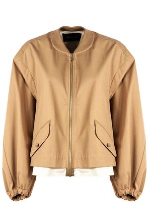 Bomber in twill extrafine cammello FABIANA FILIPPI | CTD215F225L5261268